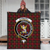 Stewart of Ardshiel Tartan Crest Quilt